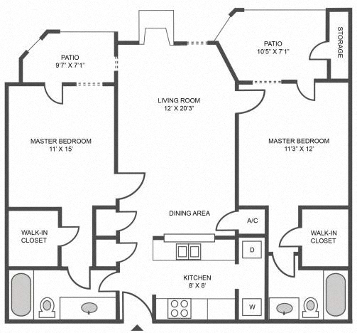 Floor plan layout diagram for 2A Renovation 3